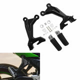 Rear Passenger Footrests Footpegs Brackets For Kawasaki Z650 Ninja 650 2017-2024 2023 2022