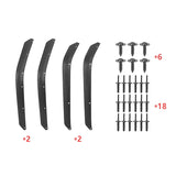 Fender Front Rear Flares For Jeep Wrangler JK 07-17 Extension Widening ABS Black 4pcs Wider Wheel Protector OffRoad Fender Flare