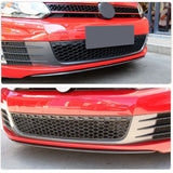 Carbon Fiber Car Front Bumper Lip Spoiler for Volkswagen VW Golf 6 MK6 GTI 2010-2015 Racing Front Lip Chin Apron Body Kit FRP