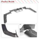 Car Rear Bumper Diffuser Lip Spoiler for BMW F80 M3 F82 F83 M4 Bumper 2014-2018 Sedan Carbon Fiber / ABS Black Rear Bumper Cover