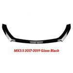 Front Bumper Splitter Lip Diffuser Tuning Plastic Spoiler Accessories Body Kit Front Shovel For Seat Leon 3 MK3 MK3.5 2012-2019