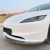 Car Front Bumper Lip Diffuser Splitter Spoiler Protector Body Kit for Tesla Model 3 Highland 2023-2024 Front Shovel Surround