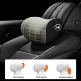 Car Seat Headrest Neck Pillow Memory Foam Soft Waist Cushion Cervical Lumbar Support Backrest Pillow Car Interior Accessories