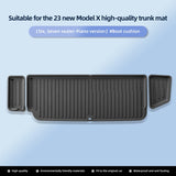For Tesla Model X Floor Mats TPE Waterproof Wear-resistant Foot Pads Car Interior Accessories Front And Rear Trunk Mat