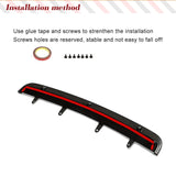 Front Bumper Lip Spoiler Splitters For BMW F90 M5 2018 2019 2020 Carbon Fiber Front Bumper Lip Spoiler Splitters Bumper Guard