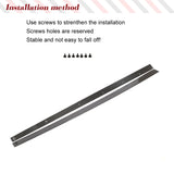 Car Side Skirts Extension Lip Blades For Mercedes-Benz E Class C238 A238 E300 E400 E63 AMG Real Carbon Fiber Side Skirt Spoiler