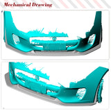 Car Front Bumper Lip For Jaguar F-TYPE Base 2017-2019 Carbon Fiber Front Bumper Lip Spoiler Splitter Racing Body Kits