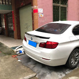 Black Spoiler for BMW F10 5 Series F18 2010-2017 Year Carbon Surface Rear Boot Ducktail Wing Decoration Accessories
