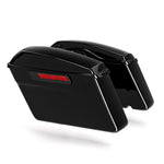 Motorcycle Vivid Black Hard Saddlebags For Harley Touring Road King Electra Glide 2014-2023 2021 2020 2019 2018