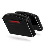 Motorcycle Vivid Black Hard Saddlebags For Harley Touring Road King Electra Glide 2014-2023 2021 2020 2019 2018