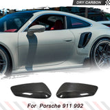 DRY Carbon Car Side Fender Vent Intake Covers Trims For Porsche 911 922 2-Door 2019-2022 Side Air Vent Trims Covers