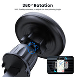 Magsafe Car Phone Holder,Powerful Magnetism Premium Quality Single-Hand Operation Metal Hook Magnetic Car Phone Mount
