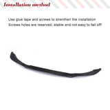 Car Front Bumper Lip for BMW F80 M3 F82 F83 M4 2014-2019 Carbon Fiber Front Chin Spoiler Splitter Protector Racing Body Kit FRP