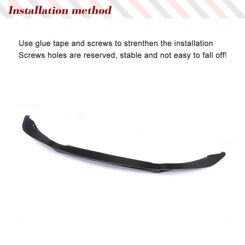 Car Front Bumper Lip for BMW F80 M3 F82 F83 M4 2014-2019 Carbon Fiber Front Chin Spoiler Splitter Protector Racing Body Kit FRP