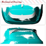 For Volkswagen VW Golf 8 MK8 GTI R 2021-2023 Hatchback Carbon Fiber Rear Trunk Lip Car Rear Roof Racing Spoiler Window Wing Lip