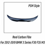 M3 M4 MP PSM Style Carbon Fiber Rear Trunk Lid Boot Ducktail Lip Spoiler Wings For BMW 3 Series F30 F35 320i 325i 330i Tuning