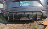 For Custom Rear Bumper Diffuser with hitch cover Lamborghini Urus 2018-2022