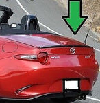 PAINTED 'FACTORY LOOK" SPOILER FOR 2016-2018 MAZDA MIATA MX-5 SOFT TOP ONLY