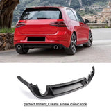 Auto Black PP Rear Bumper Diffuser Lip Spoiler For Volkswagen VW Golf 7 MK7 7.5 standard And GTI 2017 2018 2019