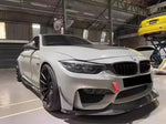 For BMW M3 M4 F80 F82 F83 2020-2024 High Quality Carbon Fiber Car Bumper Front Lip Spoiler Diffuser Protective Cover Body Kit