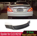 Real Carbon Fiber Rear Boot Trunk Spoiler Duck tail for Mercedes CLS Class W218 C218 2012-2018 CLS350 CLS400