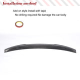 Carbon Fiber / FRP Car Auto Racing Rear Spoiler Lip Wing Car-Styling for Audi A3 Sline S3 RS3 Sedan 2013-2019 FRP Boot Wing