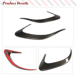Fit For Mercedes-Benz C257 CLS550 CLS400 CLS63 AMG 2018-2020 REAL CARBON Fiber Car Rear Bumper Canards Splitter Fins