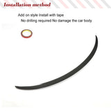 Dry Carbon Fiber Car Rear Spoiler For Tesla Model Y 2019-2022 Accessories Rear Trunk Spoiler Lip Wing Body Kits Rear Racing Lip