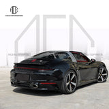 Exclusive Targa GT3 Style Dry Carbon Fiber Rear Wing Base Spoiler Ducktail Body Kit For Porsche 911 992 2019+ Targa