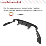 Carbon Fiber Rear Diffuser for BMW F85 X5M F86 X6M 2016-2018 Car Racing Rear Bumper Cover Lower Lip Spoiler Valance Protector