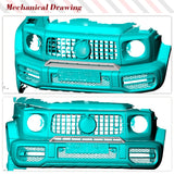 For Mercedes-Benz G Class W463 W464 G63 AMG Real Carbon Fiber Car Air Inlets Vent Front Air Scoop Front Vent Cover Body Kits