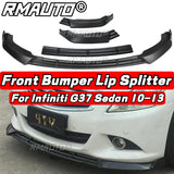 For Infiniti G25 G37 2004-2013 Carbon Fiber Car Front Bumper Splitter Spoiler Lip Diffuser Bumper Guard G25 G37 Lip Body Kit