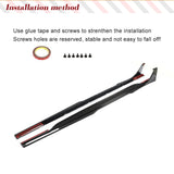 Dry Carbon Car Side Skirts Lip Spoiler For Audi RS6 RS7 C8 Avant 2019-2021 Car Side Bumper Diffuser Lip Extension Protector