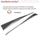 Real Carbon Fiber Car Side Skirts Spoiler Lip For Lexus IS250 IS350 F Sport 2013-2020  Car Side Skirts Apron Extension Lip