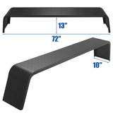 2Pcs Trailer Fenders, Heavy Duty Plate Steel Fenders for 13"-15" Wheels Tandem Axle Trailer