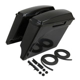 Motorcycle 5" Stretched Extended Hard Saddlebags For Harley Touring Model Electra Street Glide Road King FLH FLTR FLHX 1993-2013