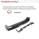 Carbon Fiber Car Rear Trunk Racing Spoiler Boot Lip for Nissan GTR Ford Mustang Toyota GT86 Subaru BRZ All Sedan Coupe FRP