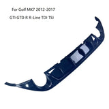 For VW Golf Mk7 Golf 7 GTI GTD R R-Line TSI TDI 2012-2020 TCR Style Rear Valance Car Rear Bumper Diffuser Spoiler Bodykit