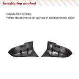 Dry Carbon Fiber Mirror Cover Caps for BMW 1 2 3 4 Series F20 F22 F23 F30 F31 F35 F34 F32 F33 F36 2012-2018 Replacement Style