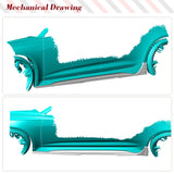 Dry Carbon Car Side Skirts Lip Spoiler For Audi RS6 RS7 C8 Avant 2019-2021 Car Side Bumper Diffuser Lip Extension Protector