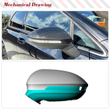 Dry Carbon Add ON Car Rearview Mirror Covers Caps Shell For Volkswagen VW MK8 Golf 8 Rline GTI 2021 Car Side Mirror Covers