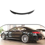 For 2014 -2018 Mercedes-Benz S Class W217 AMG S500 S550 Coupe Carbon Fiber C217 Rear Trunk Spoiler Wing Ducktail Highkick