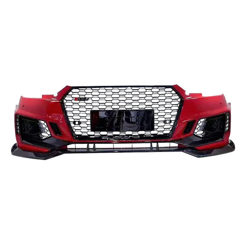 High Quality Auto Body Kit For Audi A4 B9 Modified To RS4 Style Front Bumper With Grille PP Material 2017-2019