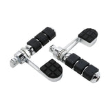 Motorcycle Vibration Chrome Stirrup Heel Foot Rest Pegs For Harley Sportster XL 883 1200 Softail DYNA FXDF FAT BOB FXDC FXWG