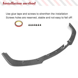 Real Carbon Fiber Car Front Bumper Lip Spoiler for LEXUS IS F Sedan 4-Door 2011-2012 Car Front Racing Spoiler Splitters Chin Lip