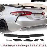 Car Rear Trunk Spoiler for Toyota 8th Camry LE SE XLE XSE 2018-2022 & for Honda Accord 10th Gen ABS Black Car Rear Spoiler Wing