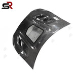 For Toyota GT86 BRZ ZN6 ZD6 2012-2020 Carbon Fiber Front Bumper Engine Cover Front Hood Clear Glass Cover Body Kit