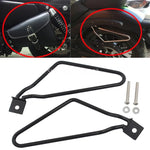 Universal Saddlebag Bracket Support Motorcycle Saddle Bag Support Bars Mount Brackets Black For Harley Cruise Dyna Sportster 883