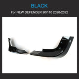 Bumpers For Land Rover Defender 90 110 2020-2023 Front Bumper Air Deflector Lip Spoiler Black ABS Car Accessories