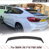 Carbon Fiber Rear Roof Spoiler for BMW X6 F16 F86 X6M 2015-2018 Car Rear Trunk Spoiler Wing Window Roof Spoiler Body Kits